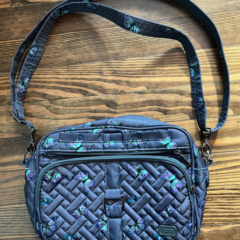 Lug Navy Butterfly Crossbody Bag